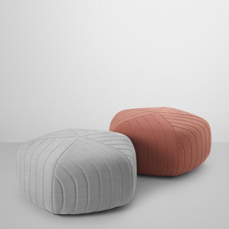 Muuto FIVE Puf Tapicerowany - Granatowa Remix 773