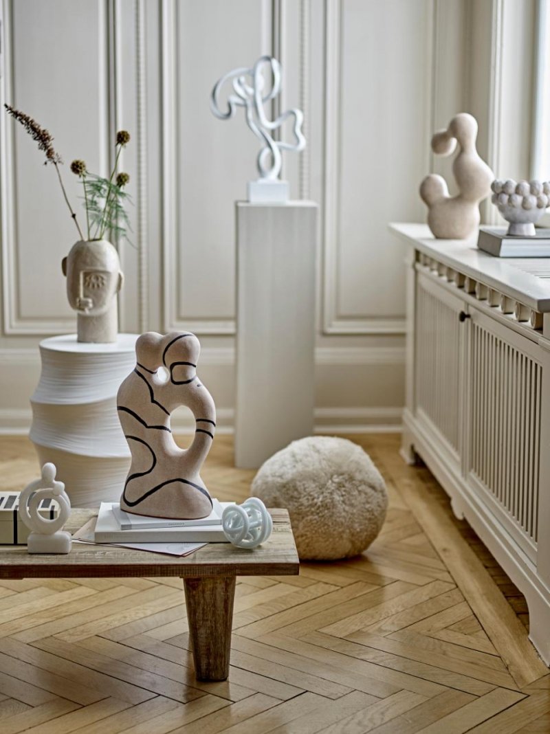 Bloomingville ALINA Dekoracja - Rzeźba Dekoracyjna w Naturalnym Odcieniu