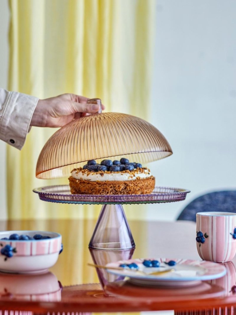 Patera na ciasto Tayo Bloomingville z kloszem