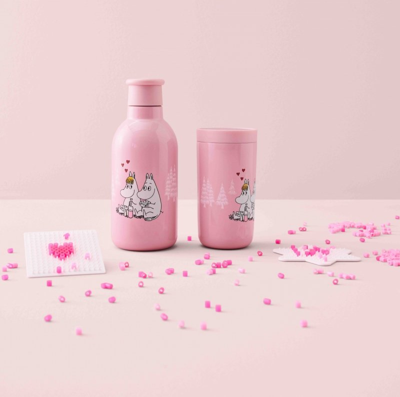 Stelton TO GO Kubek Termiczny 200 ml MUMINKI / Różowy Love