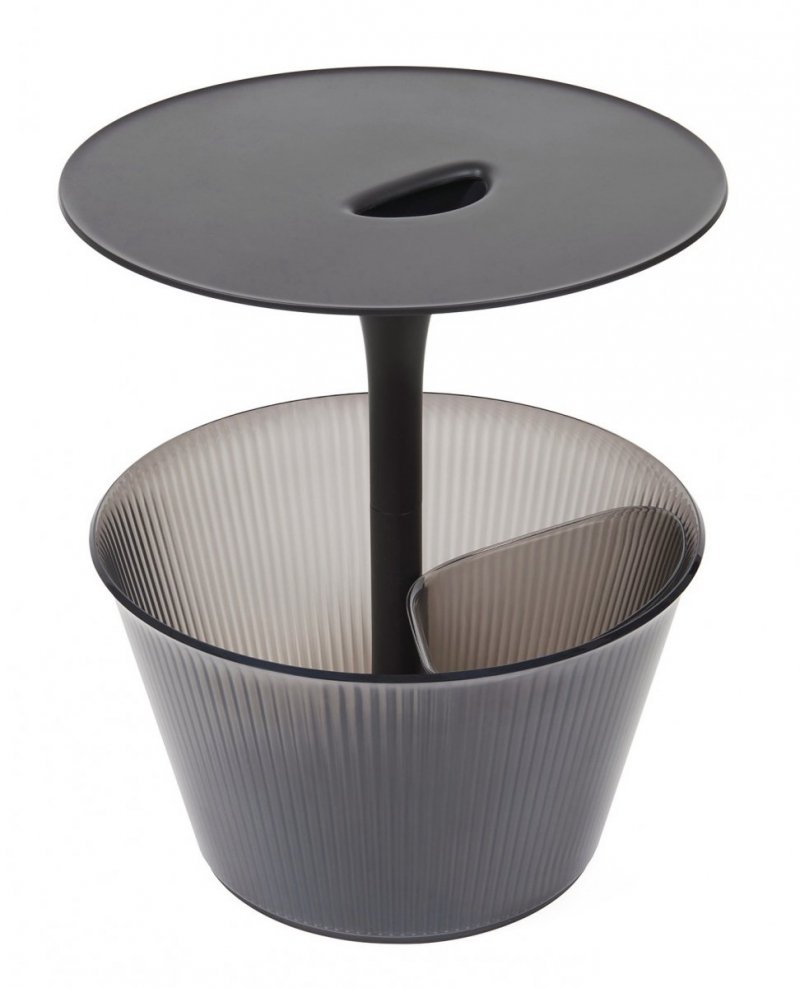 Alessi PICK-UP Stolik Pomocniczy z Miejscem do Przechowywania / Czarny
