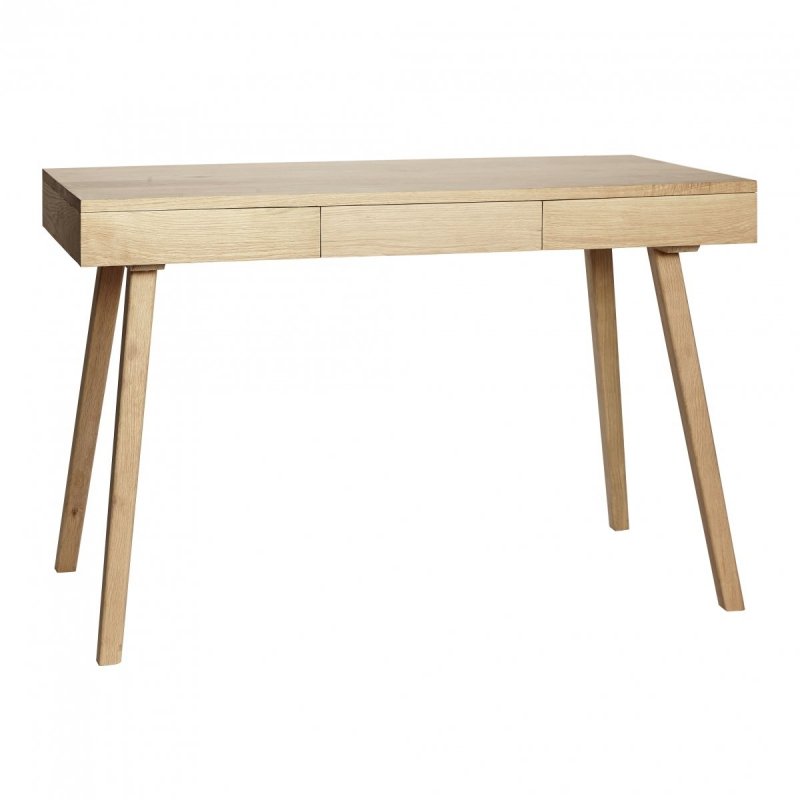Hübsch TRIPPLE DESK Biurko z 3 Szufladami / Dębowe