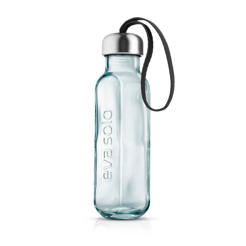 Eva Solo RECYCLED Butelka do Wody 0,5 l ze Szkła z Recyklingu - Czarna