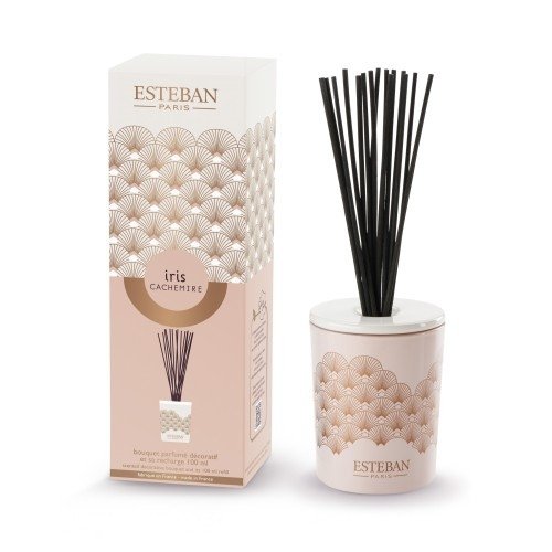 Esteban PARIS Dyfuzor Zapachowy z Patyczkami 100 ml Ceramiczny Pojemnik / Iris Cashmere