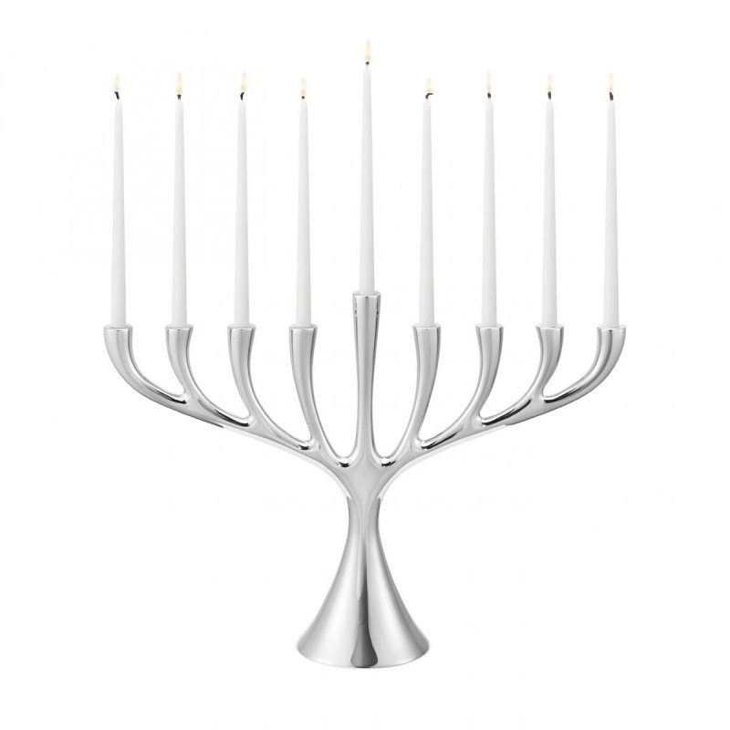 Georg Jensen COBRA Świecznik Menora / Srebrny Polerowany