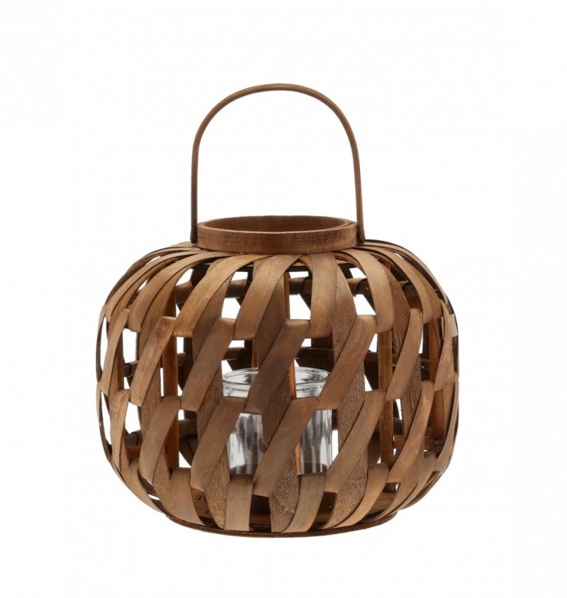 Villa Collection ARISTO Lampion 26 cm Brązowy