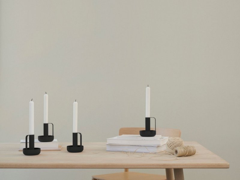 Stelton IDA Świecznik / Czarny