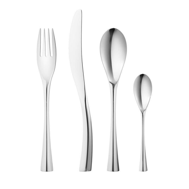 Georg Jensen COBRA Zestaw Sztućców 24 El. / Srebrne Połysk