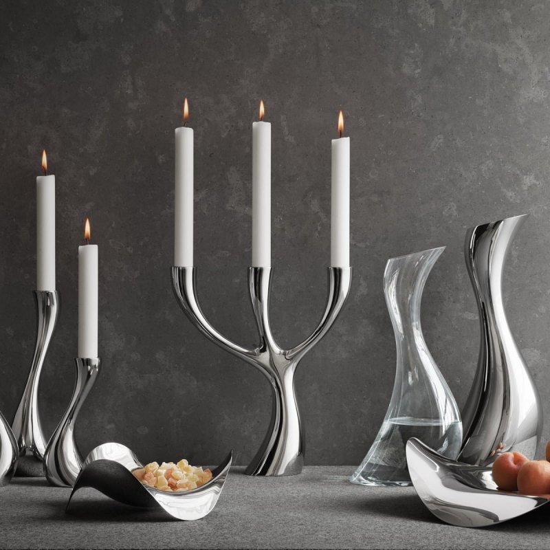 Georg Jensen COBRA Świecznik 24 cm 2 Szt.