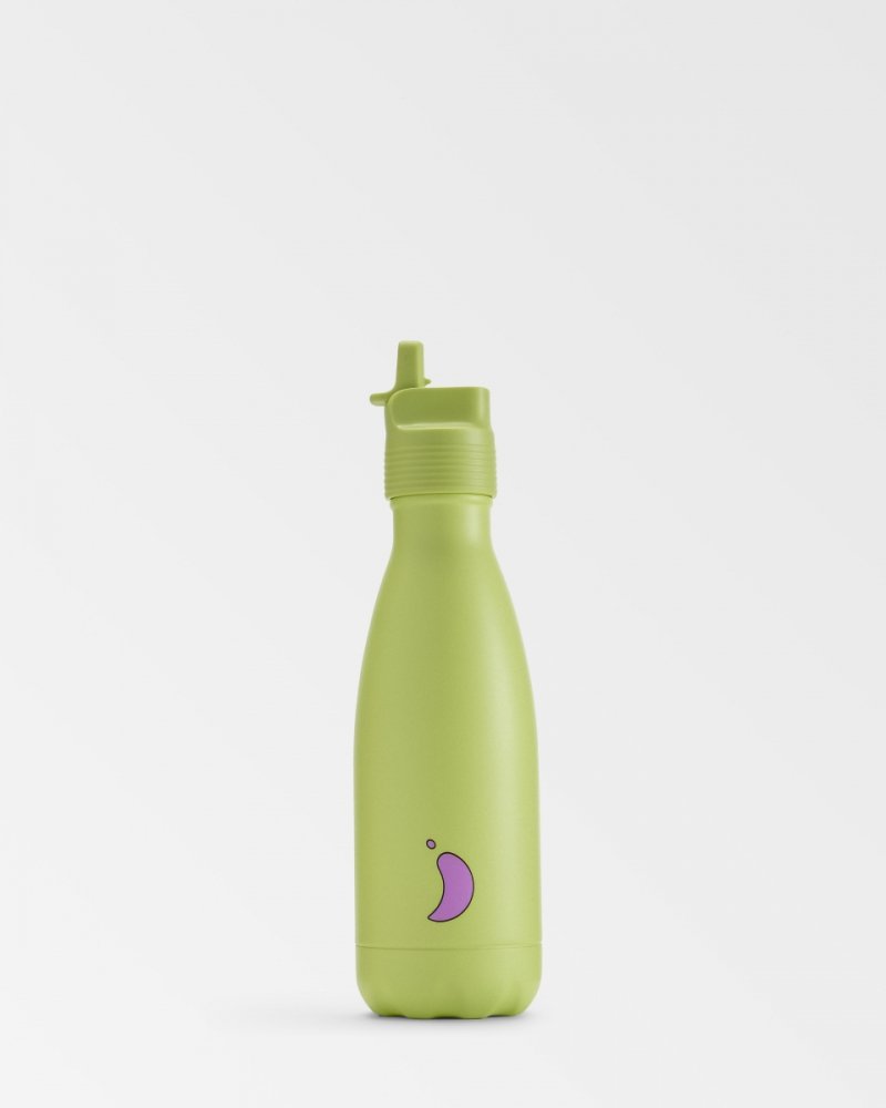 Chilly's ORIGINAL KIDS Stalowa Butelka do Wody dla Dzieci 350 ml / Zielona