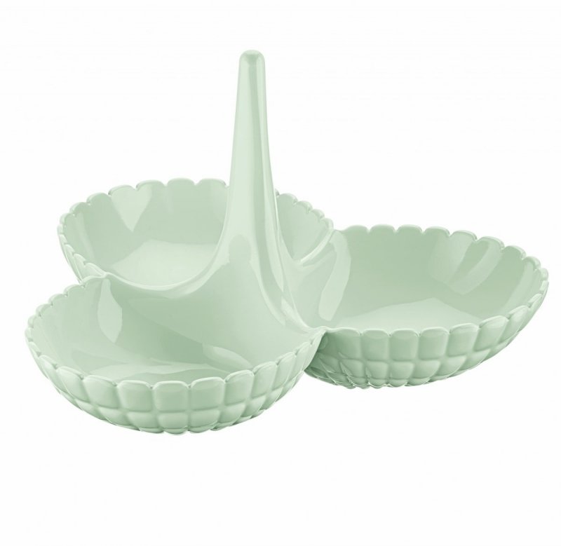 Guzzini TIFFANY Potrójna Miseczka na Przekąski / Pistacjowa
