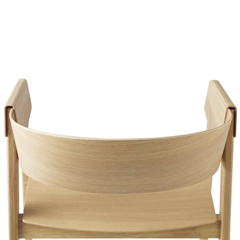 Muuto COVER Krzesło Drewniane - Ciemnoszare