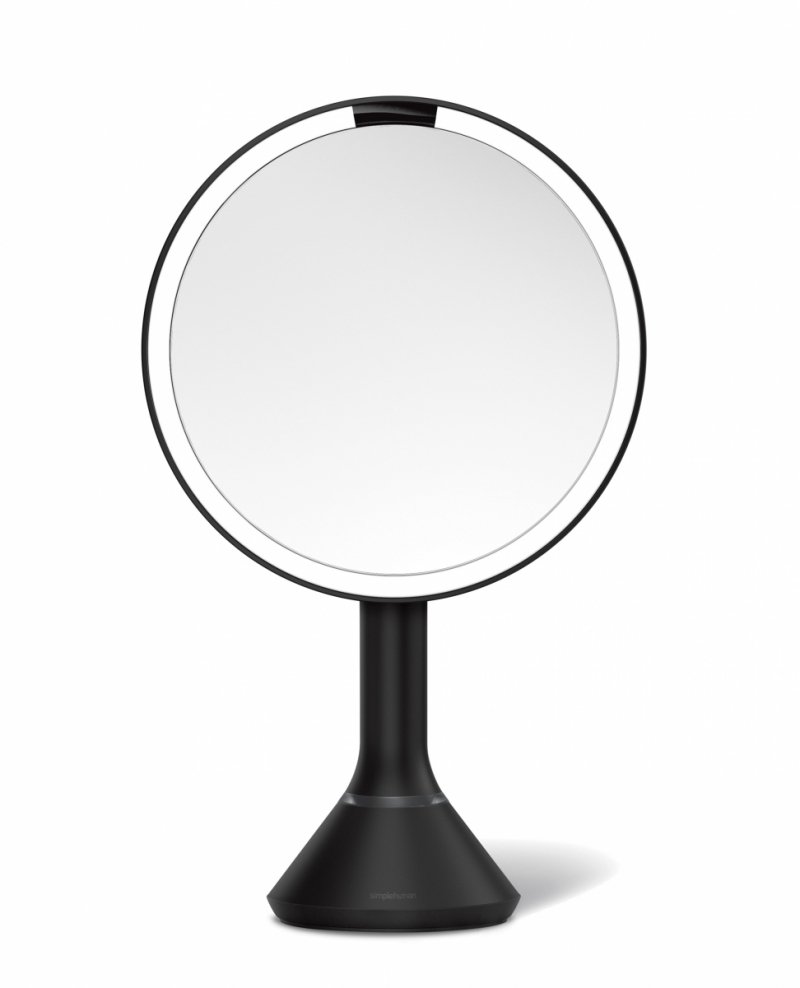 simplehuman SENSOR Lustro Kosmetyczne do Makijażu - Powiększające, z Podświetleniem / Czarny Mat