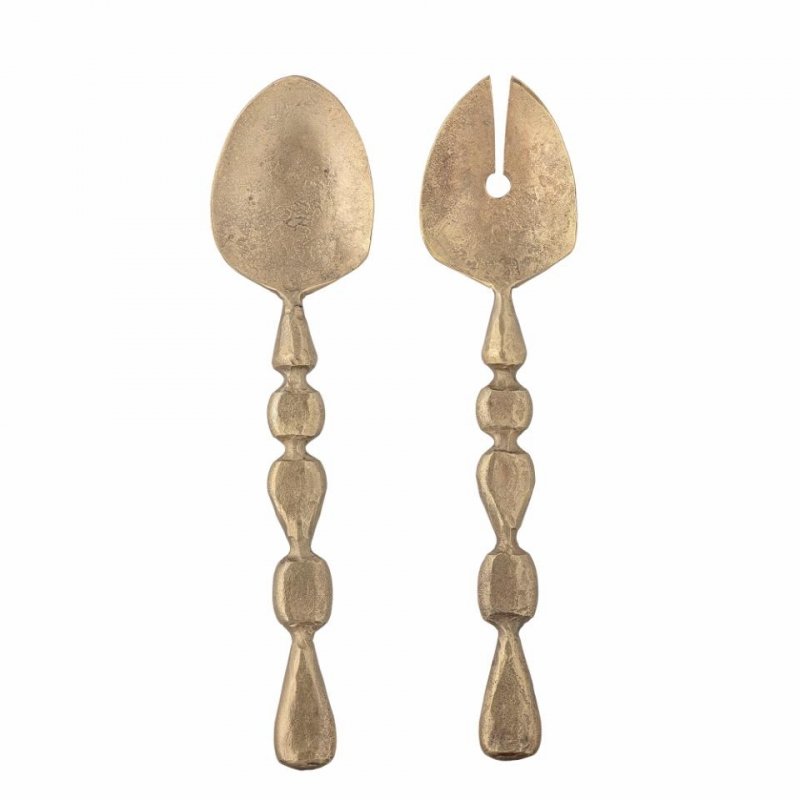 Bloomingville EDI Sztućce do Sałaty / Odcień Mosiądzu