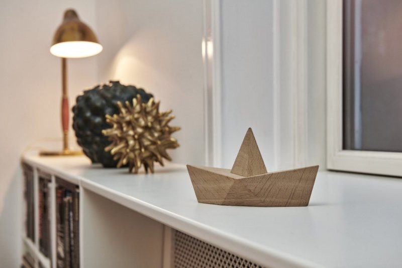 boyhood ADMIRAL Drewniana Figurka - Statek 20 cm Dąb Naturalny