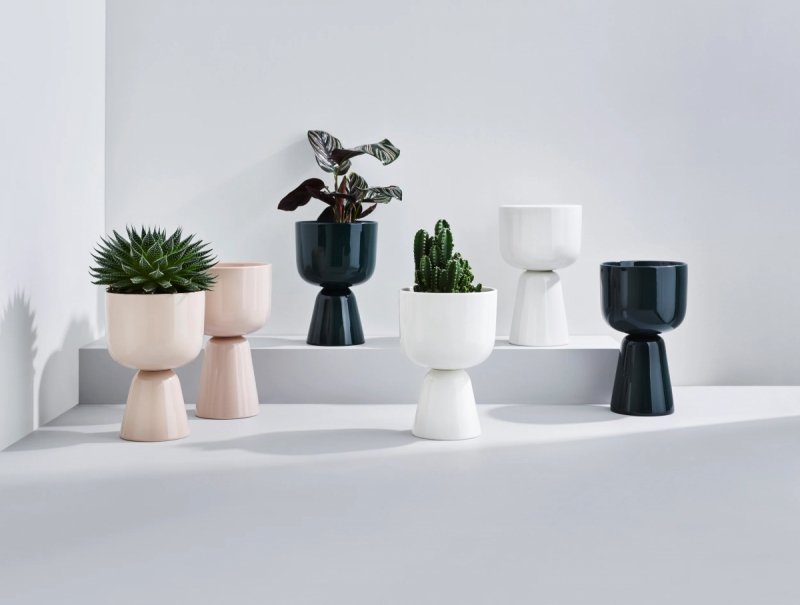 Iittala NAPPULA Osłonka - Doniczka do Kwiatów 15,5 cm / Ciemnozielona