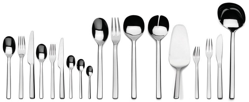 Alessi OVALE Łyżki - Sztućce do Sałaty