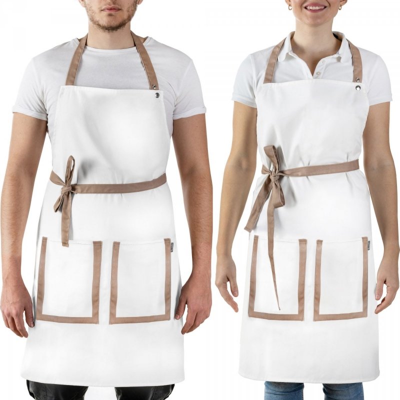 Guzzini NATURAL STYLE Bawełniany Fartuch Kuchenny / Taupe