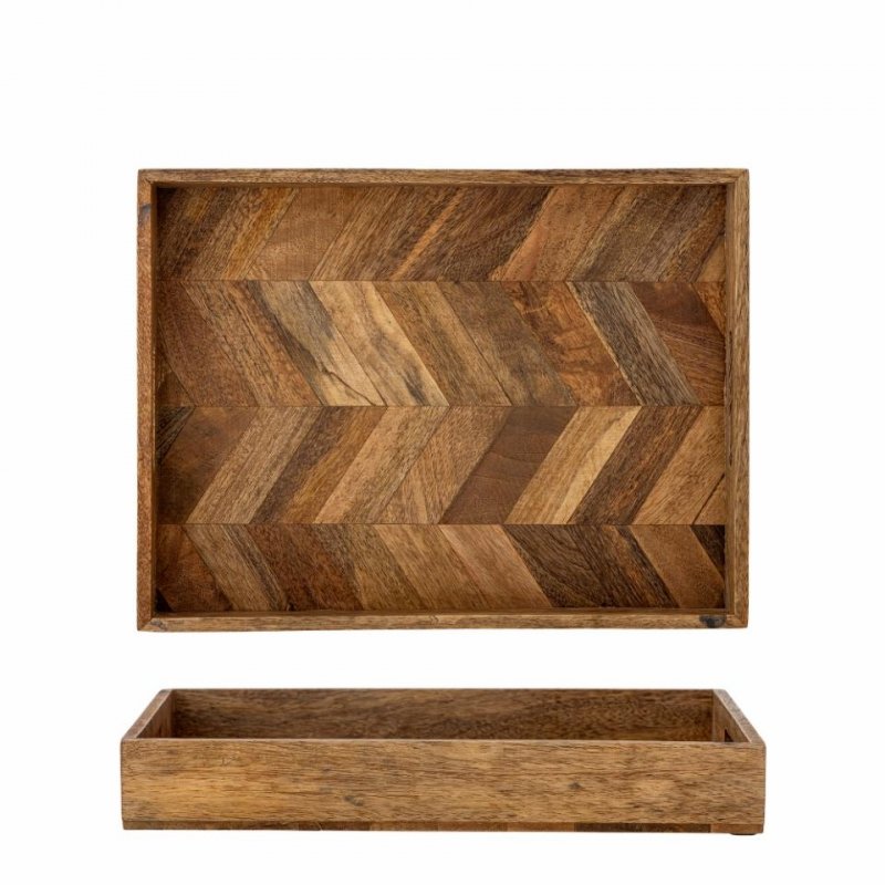 Bloomingville KATALYN Taca 40x30 cm z Drewna Mango