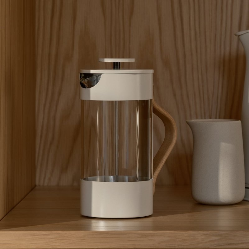 Stelton EMMA Zaparzacz Tłokowy do Kawy lub Herbaty 1 l - French Press / Piaskowy