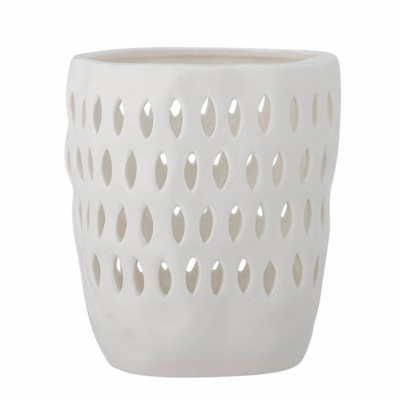 Bloomingville MATIL Ceramiczny Świecznik Tealight / Biały