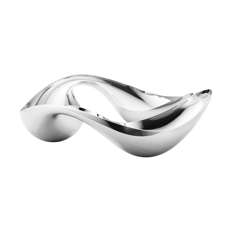 Georg Jensen COBRA Stalowa Misa do Przekąsek / Srebrna Polerowana