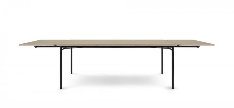 Eva Solo TAFFEL Stół Rozkładany 90 x 200-320 cm Czarny / Blat Pebble