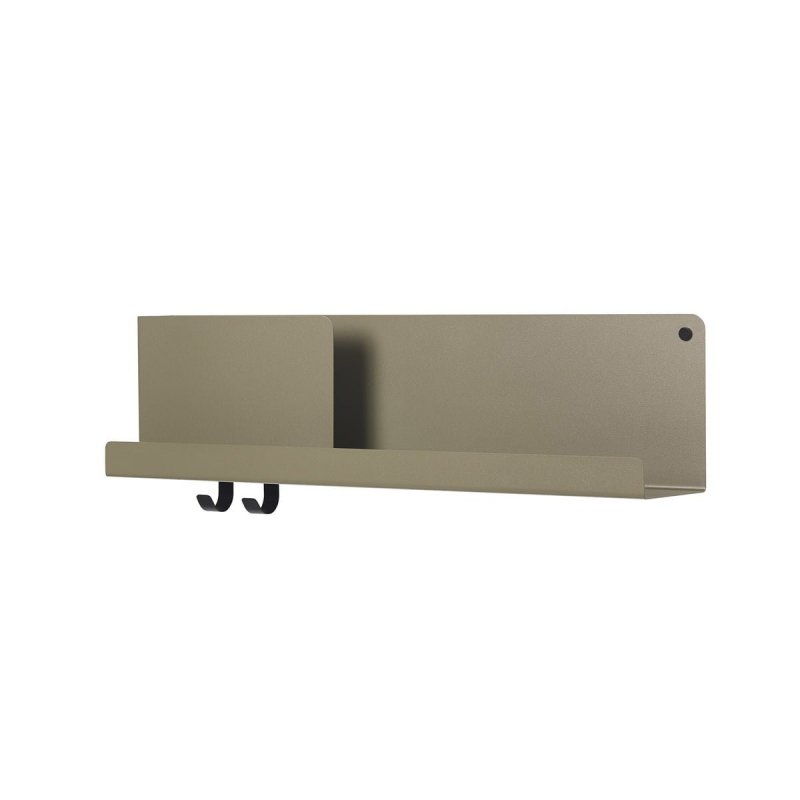 Muuto FOLDED Organizer - Półka Ścienna 63 cm Oliwkowa