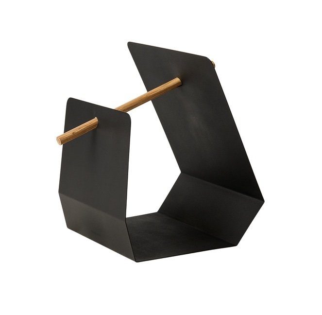 Andersen Furniture EDGE Stojak na Gazety lub Drewno Kominkowe / Czarny