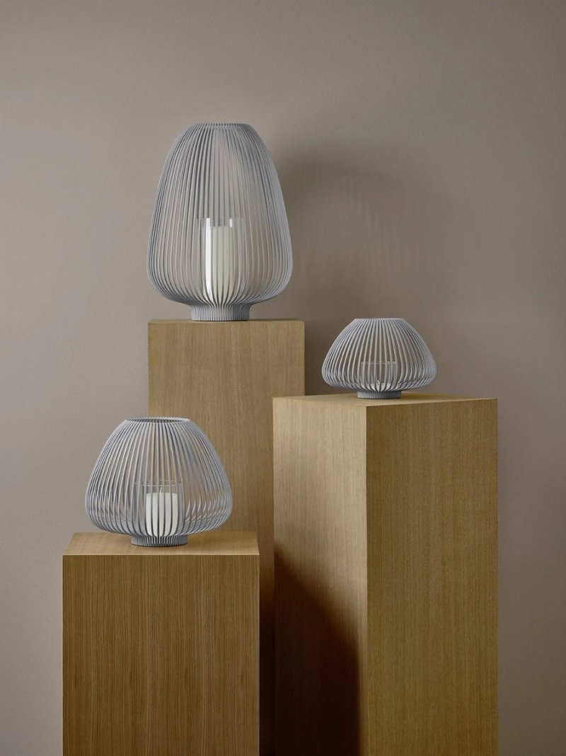 Blomus LYVA Lampion 45 cm / Szary Steel Gray