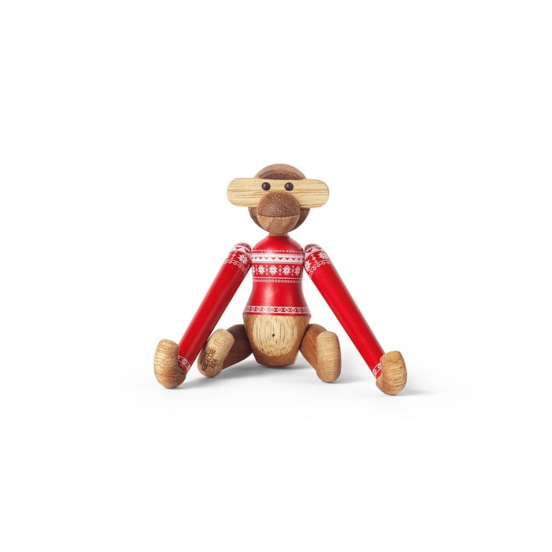 Kay Bojesen MONKEY Małpka Drewniana Mini / Edycja Świąteczna 2024