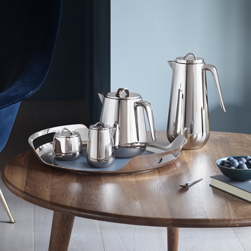 Georg Jensen HELIX Termos Stołowy 1 l Stal Polerowana