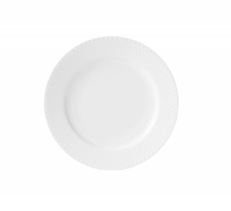 Lyngby Porcelain RHOMBE Talerz Płaski 21 cm / Biały