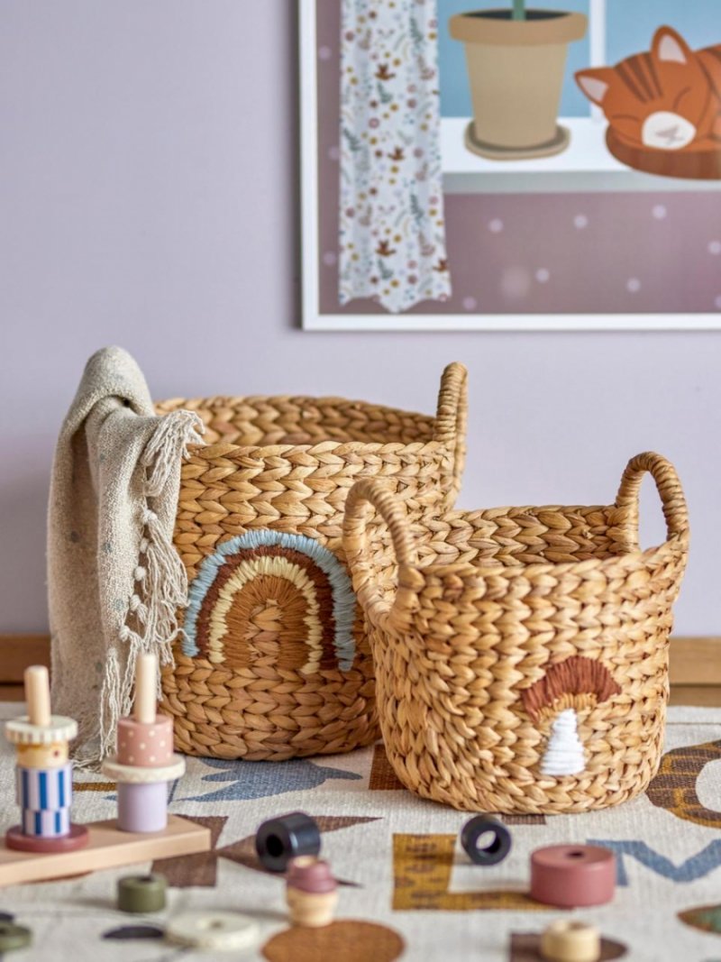 Bloomingville AGNES Zestaw 2 Koszy do Przechowywania do Pokoju Dziecięcego