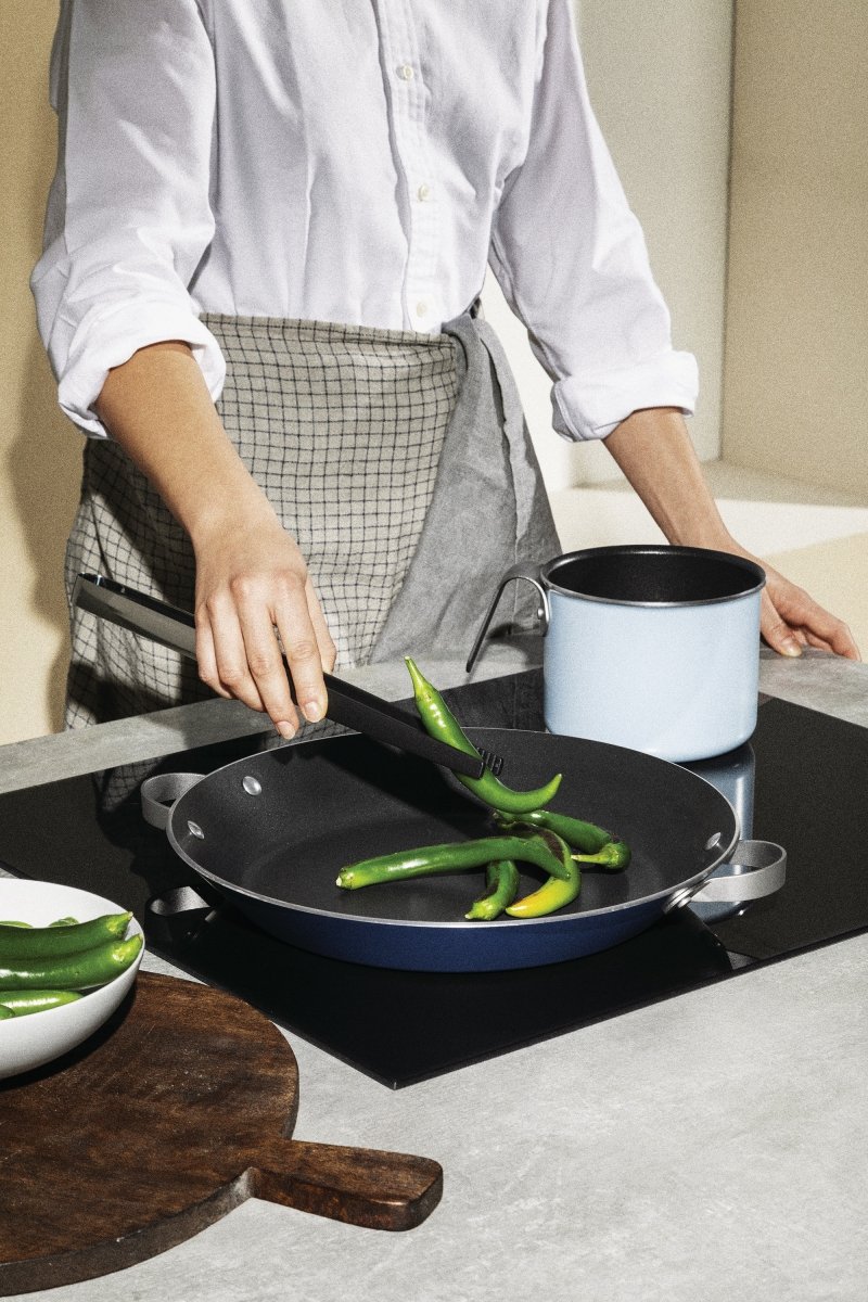 Alessi TAMA Garnek Aluminiowy do Gotowania Mleka / Niebieski