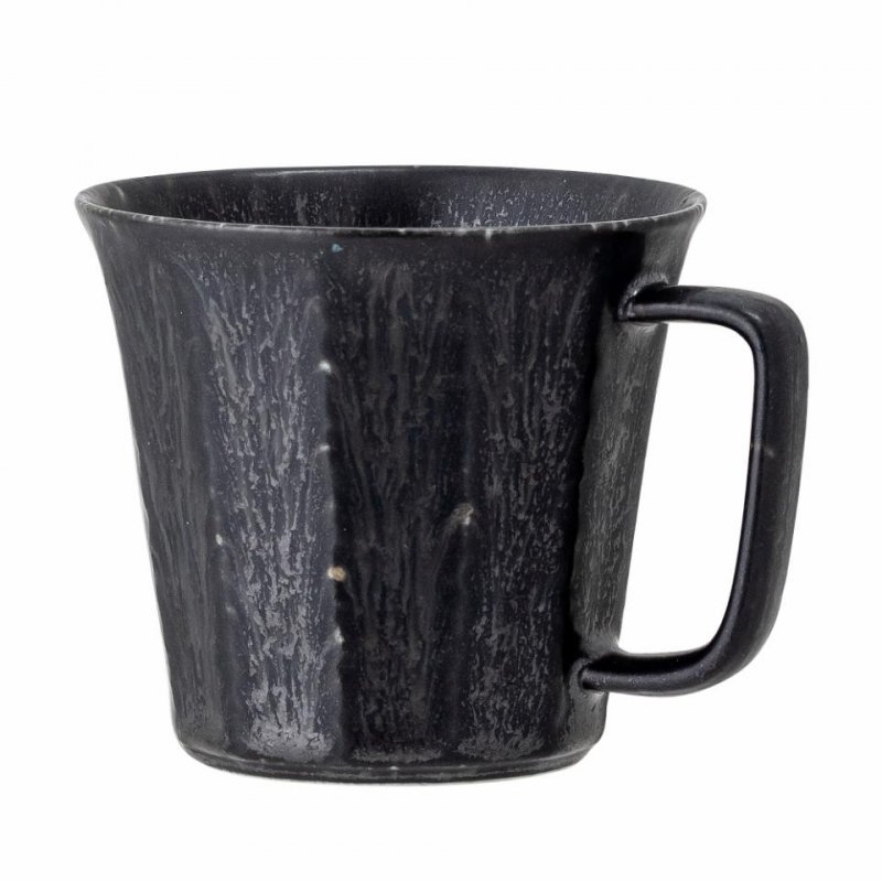 Bloomingville YOKO Kubek Porcelanowy 380 ml 4 Szt. / Czarny