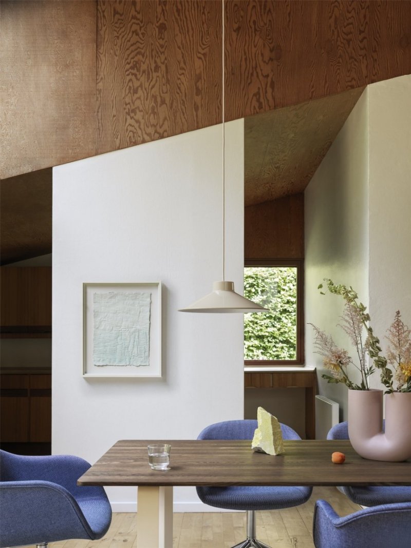 Muuto TOP PEDANT Stalowa Lampa Wisząca 36 cm Ciemnoczerwona