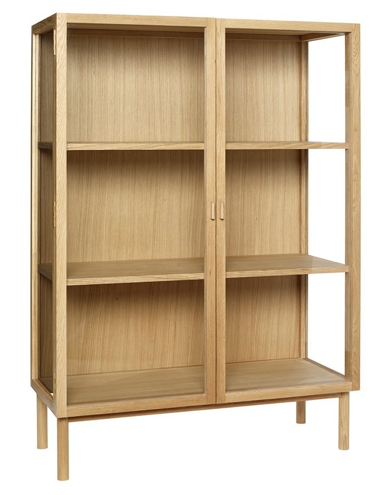 Hübsch NATURE Gablota 140 cm Witryna Przeszklona - Dębowa