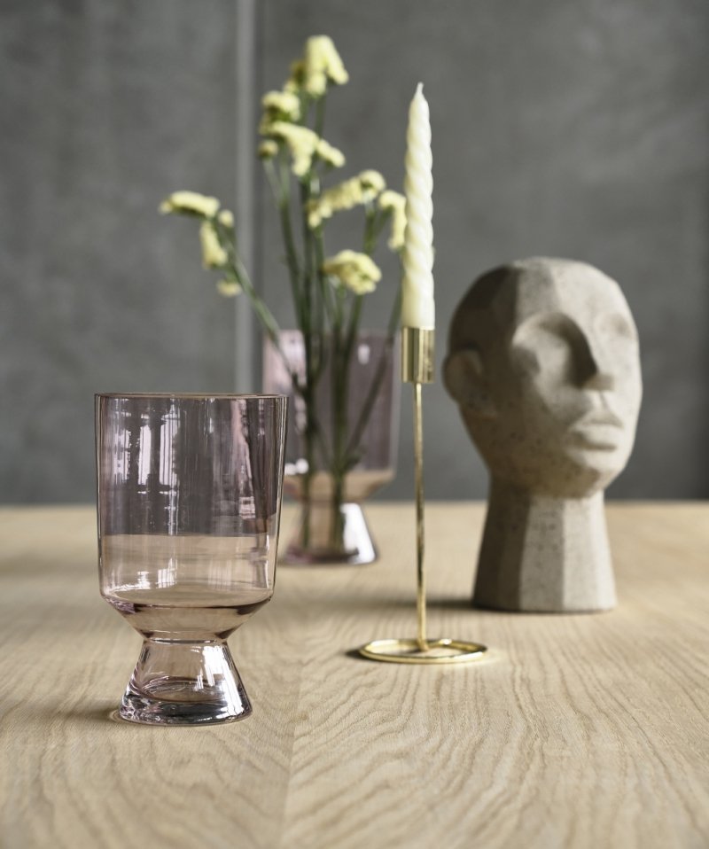 Villa Collection AMAT Świecznik 23 cm Złoty