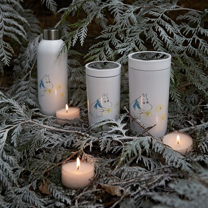 Stelton TO GO Kubek Termiczny 400 ml MUMINKI / Biały
