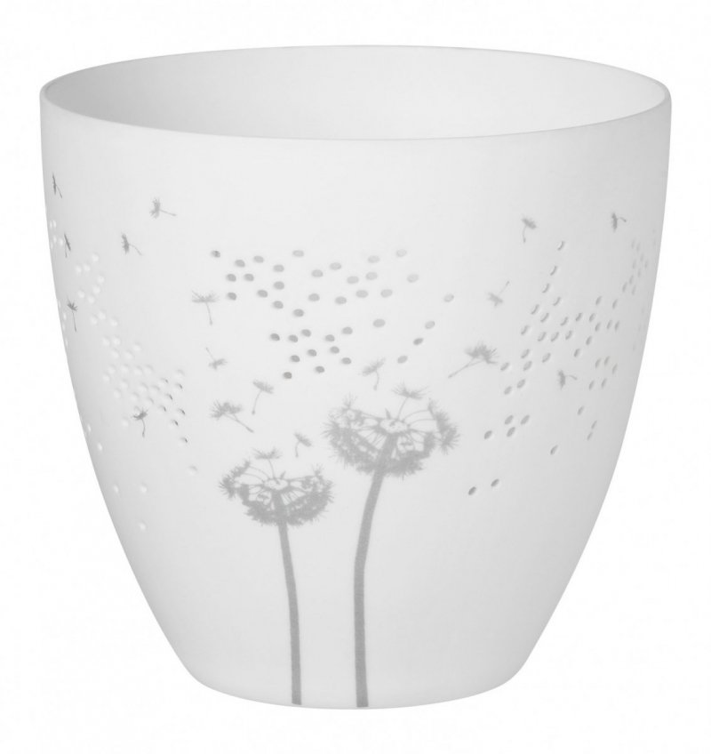 Rader CHRISTMAS Porcelanowy Świecznik Świąteczny 9 cm Zimowe Dmuchawce
