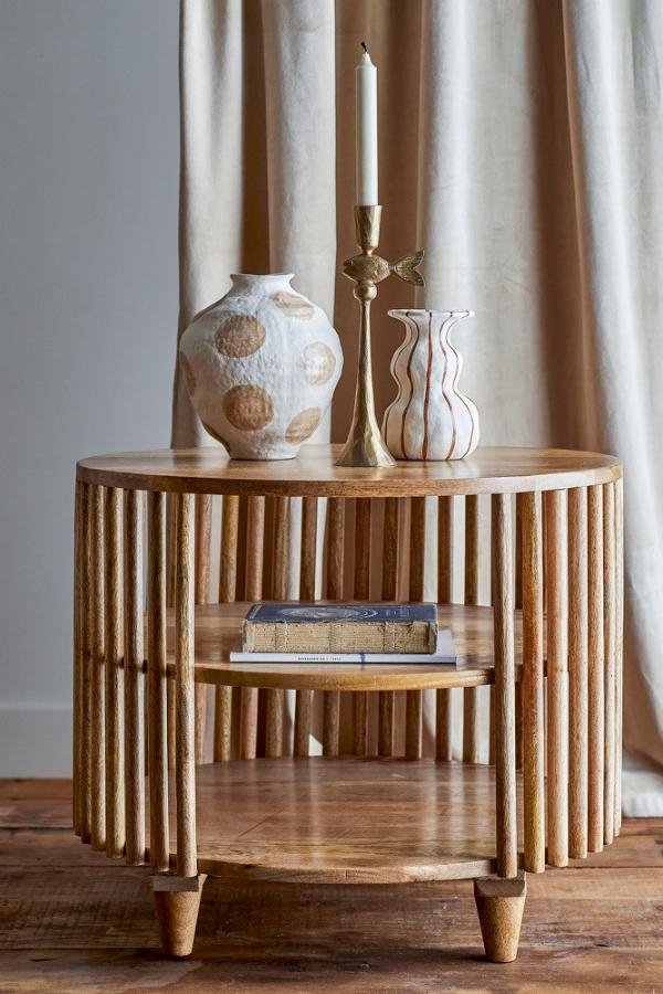 stolik kawowy Sali drewno mango FSC okrągły