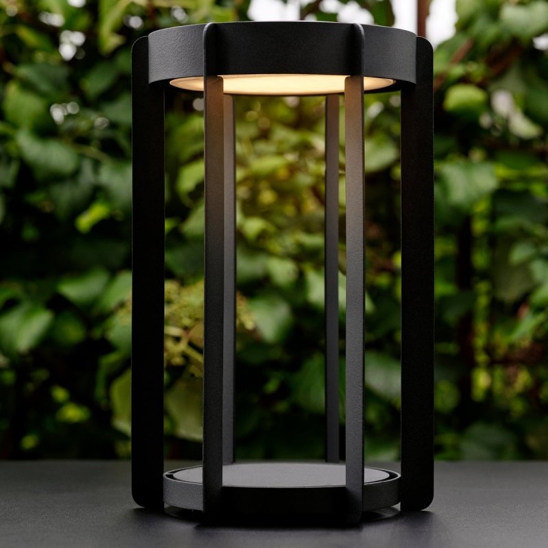 ZONE Denmark FIREFLY Lampion LED 30 cm / Jasnoszara