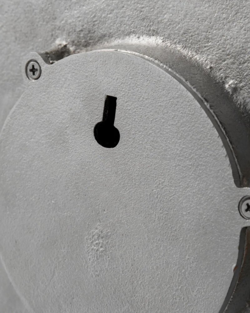 nowoczesny zegar ścienny aluminium srebrny 30 cm