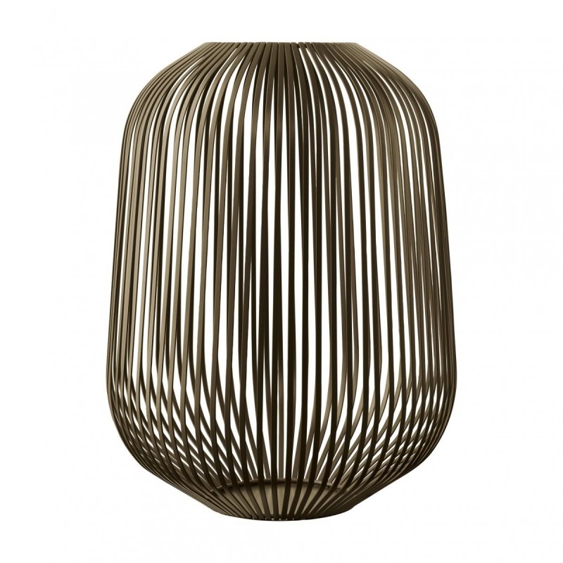 Blomus LITO Lampion - Świecznik 45 cm Brązowy Metaliczny / Burned Metal
