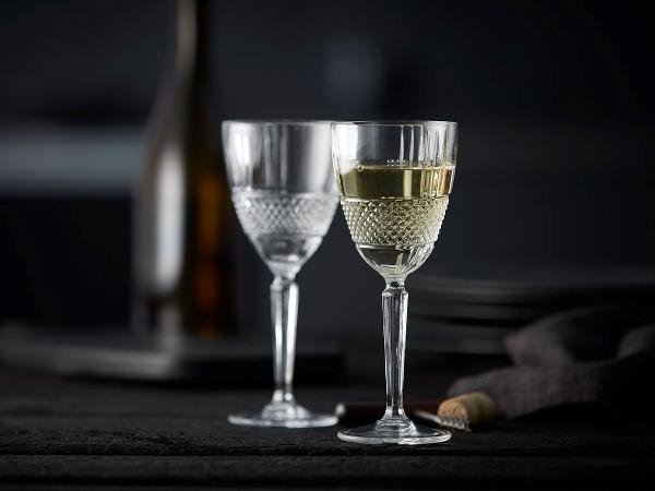 Lyngby Glass BRILLANTE Kryształowe Kieliszki do Białego Wina 230 ml 4 Szt.