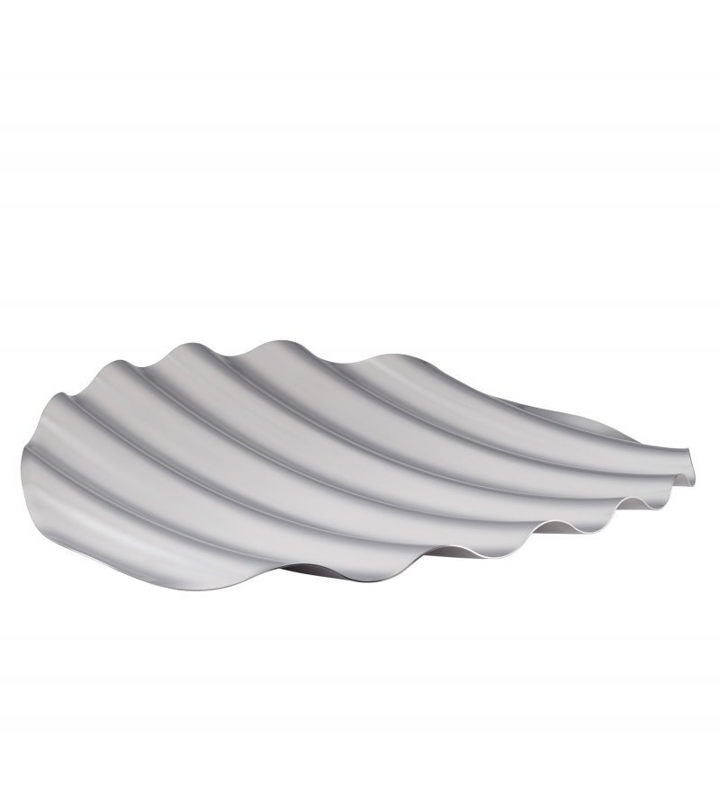Muuto WAVE Stalowa Patera -Taca Dekoracyjna 50 cm / Srebrna