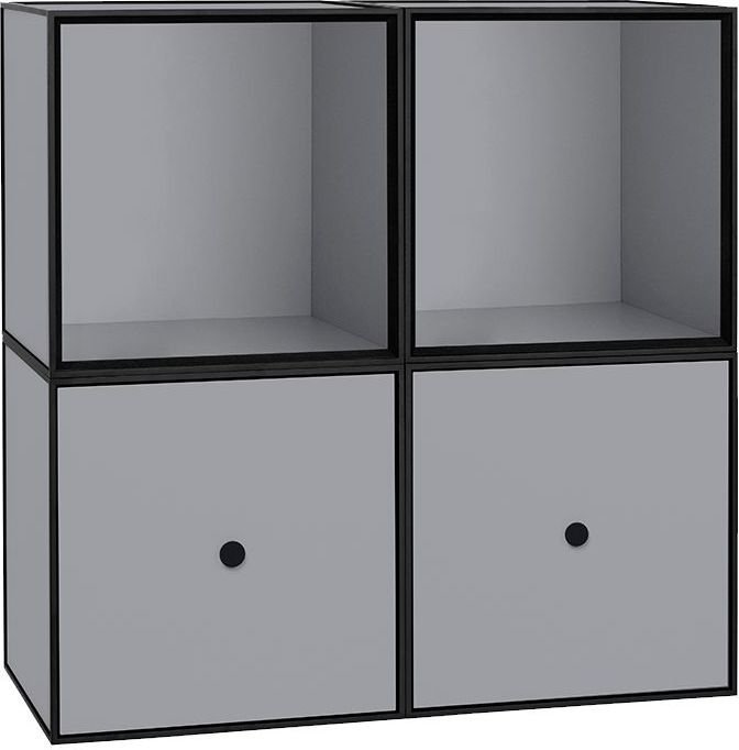by Lassen FRAME STANDARD Regał - Szafka Modułowa 4 El. Ciemnoszara