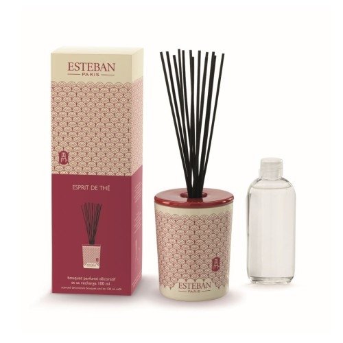 Esteban PARIS Dekoracyjny Dyfuzor Zapachowy z Patyczkami 100 ml / Zapach Esprit de The