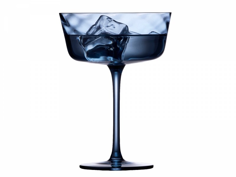Lyngby Glass VIENNA Kieliszki do Szampana / Koktajlowe 350 ml 4 Szt. / Niebieskie